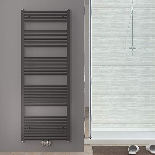 SONNI Handtuchtrockner Heizkörper Bad Mittelanschluss Handtuchwärmer Badheizkörper Anthrazit Gerade 60 * 160cm von SONNI