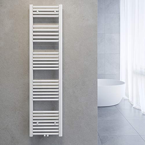 SONNI Handtuchtrockner Heizkörper Bad Mittelanschluss Handtuchwärmer Badheizkörper Weiß Gerade 40 * 160cm von SONNI