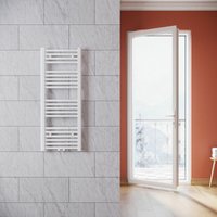 Sonni - Heizkörper Badezimmer Badheizkörper mittelanschluss Handtuchwärmer Handtuchtrockner 1000x400mm Weiß von SONNI