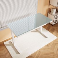 SONNI Höhenverstellbare Schreibtische, Sitz-Steh-Tisch mit Schublade, Beschreibbarer Schreibtischplatte und USB-/Typ-C-Ladeanschlüssen, Weiß SONNI Höhenverstellbare Schreibtische, Sitz-Steh-Tisch mit Schublade, Beschreibbarer Schreibtischplatte und USB-/Typ-C-Ladeanschlüssen, Weiß von SONNI