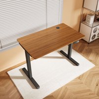 SONNI Höhenverstellbarer Schreibtisch, Stehpult, Bürstenloser Motor mit Smart Memory Funktion, Black Desk + 100cm Dark Walnut Table SONNI Höhenverstellbarer Schreibtisch, Stehpult, Bürstenloser Motor mit Smart Memory Funktion, Black Desk + 100cm Dark Walnut Table von SONNI