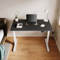 SONNI Höhenverstellbarer Schreibtisch, Stehpult, Bürstenloser Motor mit Smart Memory Funktion, White Desk + 120cm Black Table SONNI Höhenverstellbarer Schreibtisch, Stehpult, Bürstenloser Motor mit Smart Memory Funktion, White Desk + 120cm Black Table von SONNI