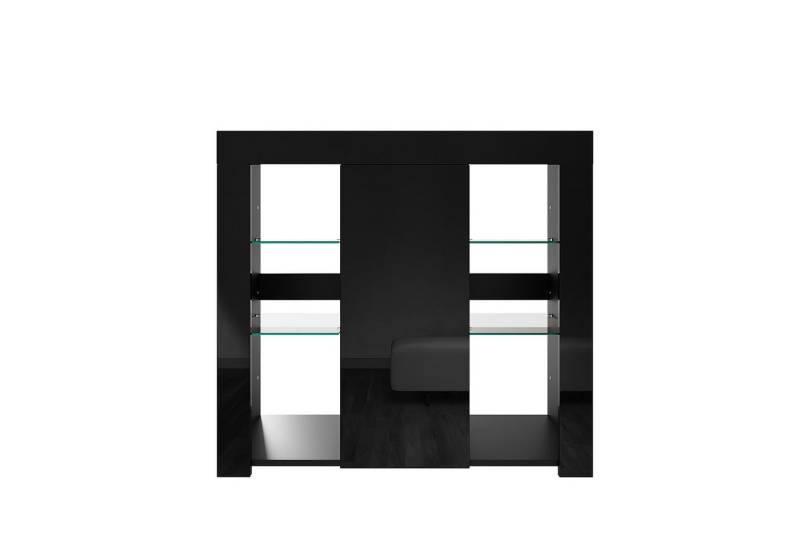 SONNI Kommode Modernes minimalistisches Sideboard mit LED, Erhältlich in zwei Farben von SONNI