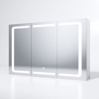 Sonni - led Spiegelschrank Badezimmerspiegel Edelstah mit Touch Steckdose Badschrank Badspiegel 105x65x13.3cm Sonni - led Spiegelschrank Badezimmerspiegel Edelstah mit Touch Steckdose Badschrank Badspiegel 105x65x13.3cm von SONNI