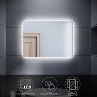Led Spiegelschrank Badezimmerspiegel wandschrank Badschrank 50x70cm kaltweiß licht Touch Energiesparender IP44 - Sonni von SONNI