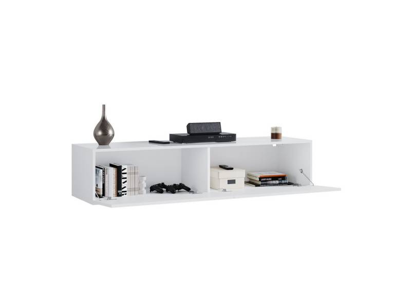 SONNI Lowboard TV Schrank TV Board Lowboard Hängend Weiß, TV Schrank von SONNI
