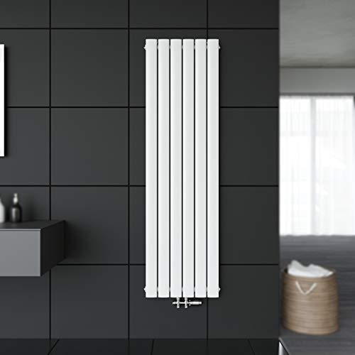 SONNI Paneelheizkörper Vertikal Flachheizkörper Weiß Doppellagig 1600x462mm Heizung Heizkörper mit Weiß Multiblock Hahnblock Heizkörper Thermostat SONNI Paneelheizkörper Vertikal Flachheizkörper Weiß Doppellagig 1600x462mm Heizung Heizkörper mit Weiß Multiblock Hahnblock Heizkörper Thermostat von SONNI
