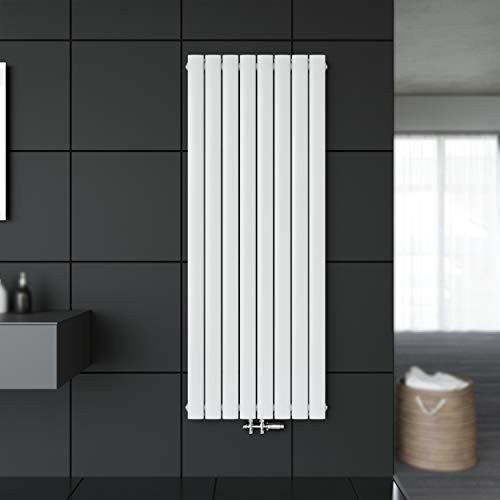 SONNI Paneelheizkörper Vertikal Flachheizkörper Weiß Doppellagig 1600x616mm Heizung Heizkörper mit Weiß Multiblock Hahnblock Heizkörper Thermostat SONNI Paneelheizkörper Vertikal Flachheizkörper Weiß Doppellagig 1600x616mm Heizung Heizkörper mit Weiß Multiblock Hahnblock Heizkörper Thermostat von SONNI