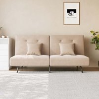 SONNI Schlafsofa 3-in-1, Klappbares Sofabett mit Verstellbarer Rückenlehne(100° 135° 180°), 2 Kissen, Schlaffunktion, Baby-Samt, Für Wohnzimmer, Gästezimmer & kleine Räume, Dunkelgrau, 180x89x78cm von SONNI