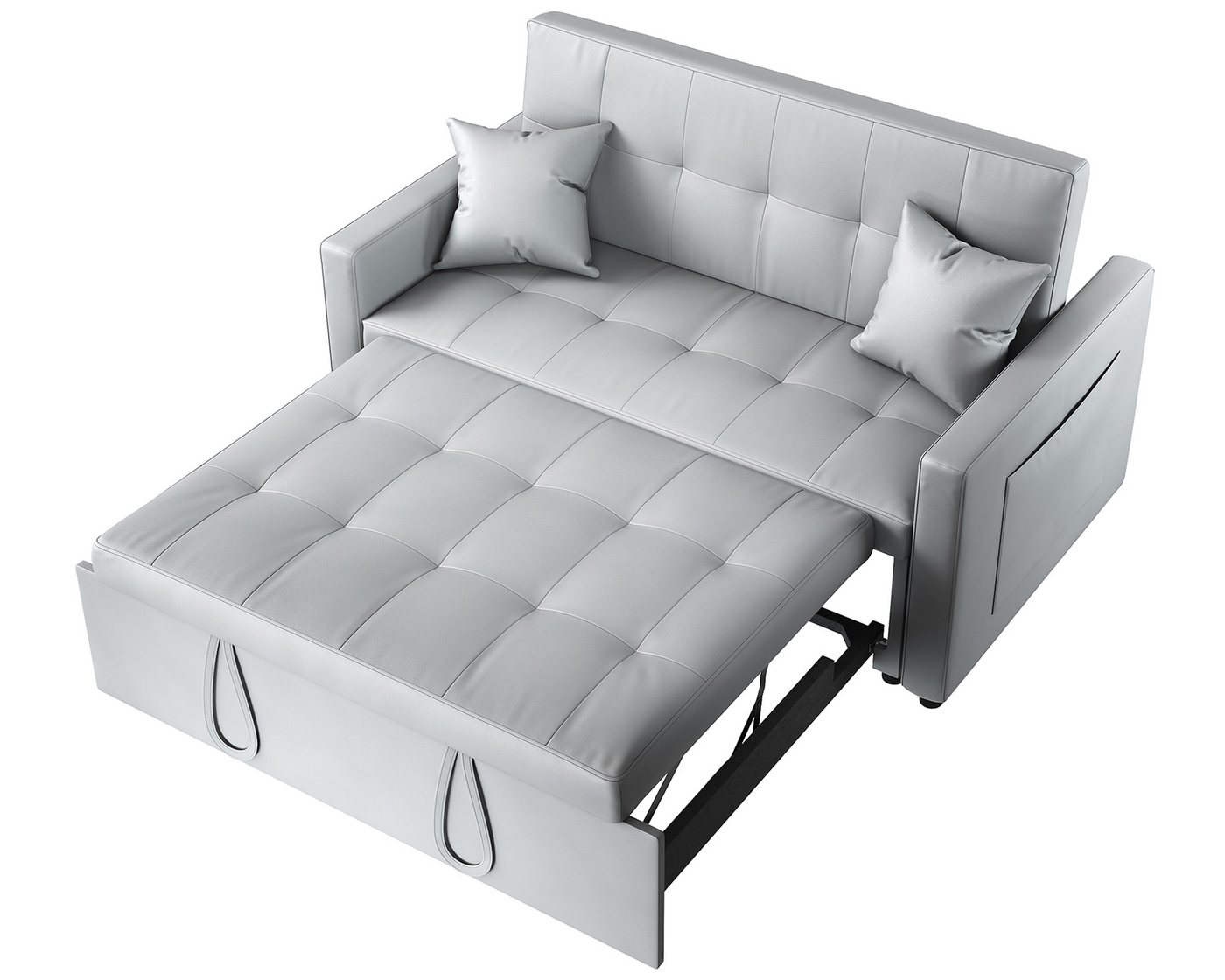 SONNI Schlafsofa Klappbares Sofabett 2-in-1 mit Katzenleder Sofa Bettcouch, mit Schlaffunktion, 3 Verstellbare Winkel, Couch mit 2 Kissen SONNI Schlafsofa Klappbares Sofabett 2-in-1 mit Katzenleder Sofa Bettcouch, mit Schlaffunktion, 3 Verstellbare Winkel, Couch mit 2 Kissen von SONNI