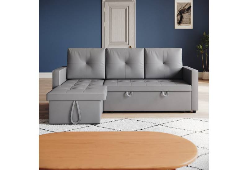 SONNI Schlafsofa Ecksofa, Schlafsofa mit Schlaffunktion, Multifunktionssofa, 203x130x88cm, 3 Sitzer Sofa SONNI Schlafsofa Ecksofa, Schlafsofa mit Schlaffunktion, Multifunktionssofa, 203x130x88cm, 3 Sitzer Sofa von SONNI