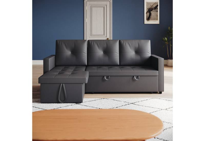 SONNI Schlafsofa Ecksofa, Schlafsofa mit Schlaffunktion, Multifunktionssofa, 203x130x88cm, 3 Sitzer Sofa von SONNI