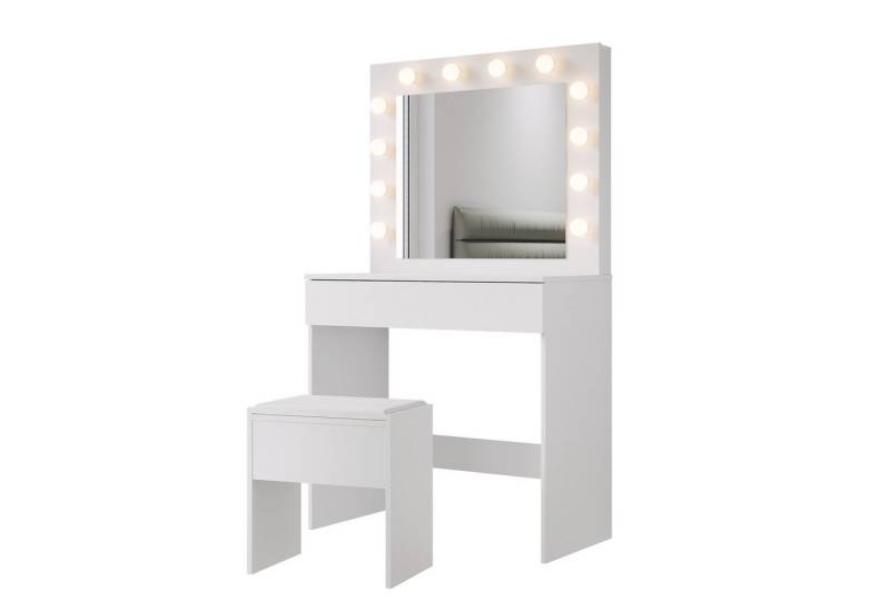 SONNI Schminktisch Schminktische,Mehrere Stile und Größen zur Auswahl,Schwarz und weiß von SONNI