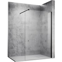 Sonni - Walk In Dusche Duschwand 10mm Nanobeschichtung glas mit Haltestange 140x200cm von SONNI