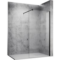 Sonni - Walk In Dusche Duschwand 10mm Nanobeschichtung glas mit Haltestange 90x200cm von SONNI