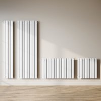 Sonni - Design Flachheizkörper Paneelheizkörper Weiß 1600x542mm Vertikal Doppellagig 1641 Watt von SONNI