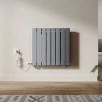 Design Heizkorper Paneelheizkörper Vertikal Einlagig Anthrazit Flachheizkörper mit Intelligenter Temperaturregelung 600x600mm, 600 Watt - Sonni Design Heizkorper Paneelheizkörper Vertikal Einlagig Anthrazit Flachheizkörper mit Intelligenter Temperaturregelung 600x600mm, 600 Watt - Sonni von SONNI