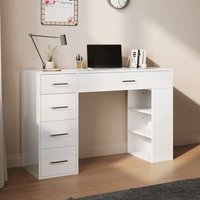 Sonni - Hängender Multifunktionstisch 100x38x20 cm Staufach mit Trennwand Staubsaugerroboter-freundlich von SONNI