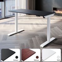 Sonni - Tischplatte für höhenverstellbaren elektrischen Schreibtisch 120 x 60 cm Schwarz von SONNI