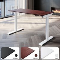 Sonni - Tischplatte für höhenverstellbaren elektrischen Schreibtisch 120 x 60 cm Walnuss von SONNI