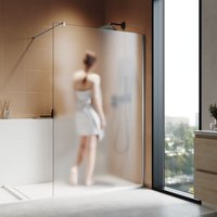 Sonni - Walk In Dusche Duschwände Duschabtrennung Duschkabine mit Stabilisator Nano esg Glas 8mm 100x200cm vollsatiniert von SONNI