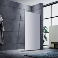 Sonni - Walk In Dusche Duschwand Duschabtrennung Duschkabine mit Stabilisator Nano esg Glas 8mm 110x200cm vollsatiniert von SONNI