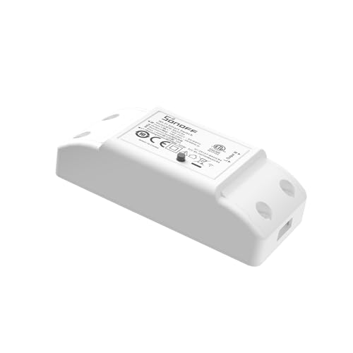 SONOFF BASICR4 Wlan Smart Schalter, Smarte WiFi Lichtschalter, Intelligenter kabelloser WLAN Lichtschalter 10A/2400W, Überhitzungsschutzfunktion, Kompatibel Mit Alexa und Google Home SONOFF BASICR4 Wlan Smart Schalter, Smarte WiFi Lichtschalter, Intelligenter kabelloser WLAN Lichtschalter 10A/2400W, Überhitzungsschutzfunktion, Kompatibel Mit Alexa und Google Home von SONOFF