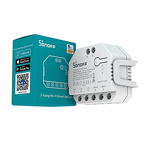SONOFF DualR3 Wlan Rollladensteuerung Relais Modul,2Wege 2Gang Smart Schalter Garagentor, mit Messfunktion, 3 Arbeitsmodi, Fernbedienung Licht, Fensterläden, Alexa/Google Home/Siri Supported SONOFF DualR3 Wlan Rollladensteuerung Relais Modul,2Wege 2Gang Smart Schalter Garagentor, mit Messfunktion, 3 Arbeitsmodi, Fernbedienung Licht, Fensterläden, Alexa/Google Home/Siri Supported von SONOFF