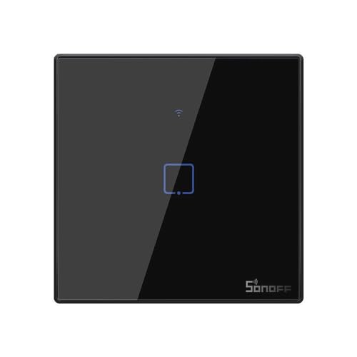 SONOFF INTERRUPTOR TÁCTIL WIFI T3EU1C-T - Touch - Drucktaste - AUF-AUF-AN - Black von SONOFF