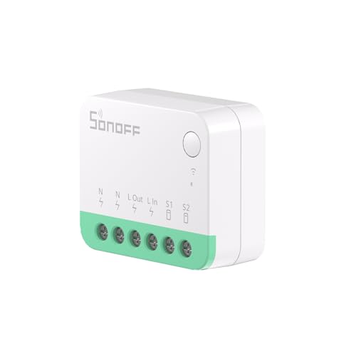SONOFF MINI Extreme MINIR4 Wlan Smart Schalter 2 Wege - Wi-Fi Smart Switch mit Timing-Funktion, Relay Split Mode, 2.4G WiFi, Funktioniert mit Alexa, Google Home Assistant SONOFF MINI Extreme MINIR4 Wlan Smart Schalter 2 Wege - Wi-Fi Smart Switch mit Timing-Funktion, Relay Split Mode, 2.4G WiFi, Funktioniert mit Alexa, Google Home Assistant von SONOFF
