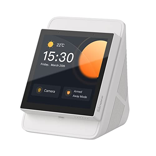 SONOFF NSPanel Pro Smart Home Control Panel, Integrate Zigbee Gateway with Home Security, with Power Consumption Statistics, Thermostat, Call Intercom, etc. All-in-One Control Center Hub with Stand von SONOFF