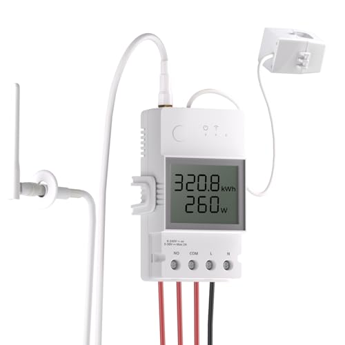 SONOFF POWCT 100A Smart Wlan Energiezähler Mit CT Erkennung, 1 Phase Solarbetriebener Bidirektionaler Stromtester, LCD Digitaler Stromzähler, Stromstatistiken, Fernbedienung eWeLink-App, 2.4G WiFi SONOFF POWCT 100A Smart Wlan Energiezähler Mit CT Erkennung, 1 Phase Solarbetriebener Bidirektionaler Stromtester, LCD Digitaler Stromzähler, Stromstatistiken, Fernbedienung eWeLink-App, 2.4G WiFi von SONOFF