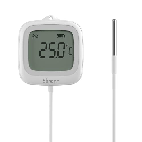 SONOFF SNZB-02LD IP65 Zigbee LCD Smart Thermometer (Sondenversion) von SONOFF