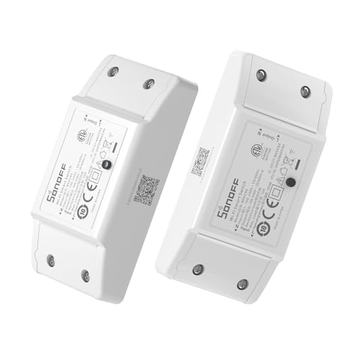 SONOFF BASICR4 Wlan Smart Schalter 2 Stück, Smarte WiFi Lichtschalter, Intelligenter kabelloser WLAN Lichtschalter 10A/2400W, Überhitzungsschutzfunktion, Kompatibel Mit Alexa und Google Home SONOFF BASICR4 Wlan Smart Schalter 2 Stück, Smarte WiFi Lichtschalter, Intelligenter kabelloser WLAN Lichtschalter 10A/2400W, Überhitzungsschutzfunktion, Kompatibel Mit Alexa und Google Home von SONOFF