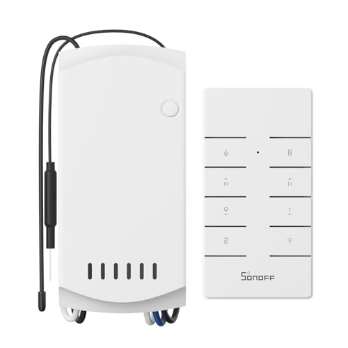 SONOFF iFan04 Smart Wlan Deckenventilatoren mit Beleuchtung, Samrt Deckenventilator Lampen Controller, intelligente universelles Deckenventilator-Fernbedienungsset,Kompatibel mit Alexa und Google Home von SONOFF