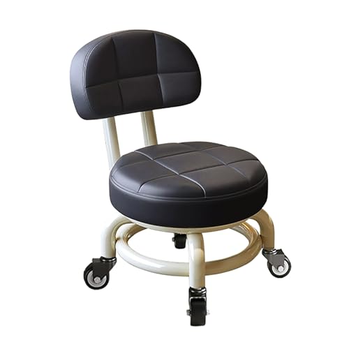 Kinderstuhl, stabile, langlebige Stühle mit Rädern for Kinder im Schlafzimmer zu Hause for Jungen und Mädchen(Black) von SONOSS