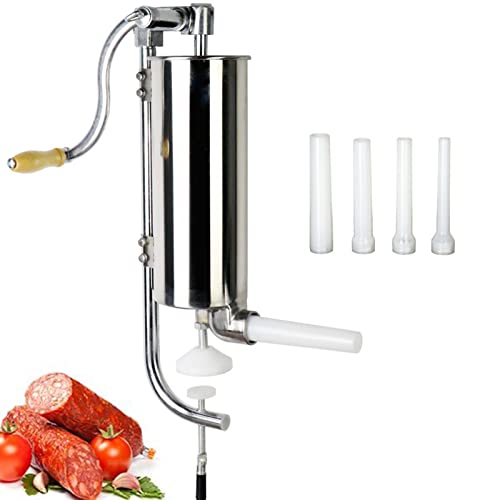 6 lbs Selbstgemachter manueller Edelstahl-Wurstfüller Wurstmacher Wurstspritze Küchenfleischwerkzeug Fleischwurstfüller von SONOTA