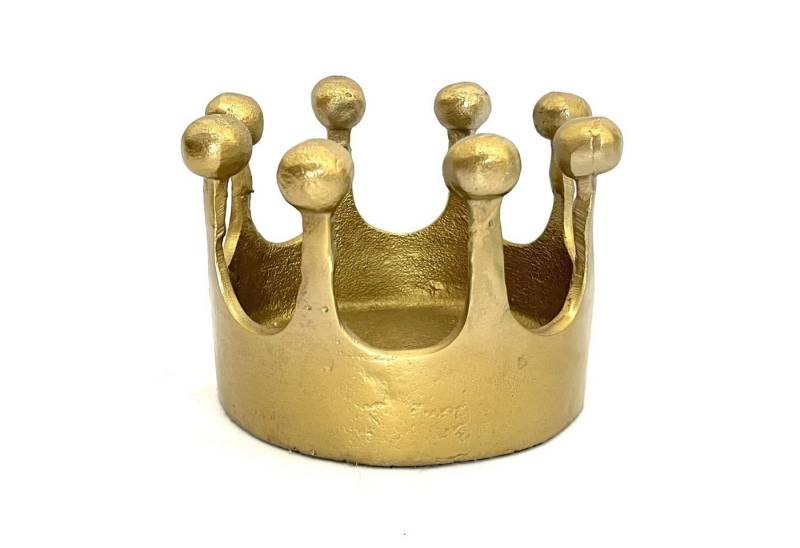Scheulen GmbH Dekoobjekt Krone Deko Metall Gold Herbst Weihnachten 12 x 16 cm von Scheulen GmbH