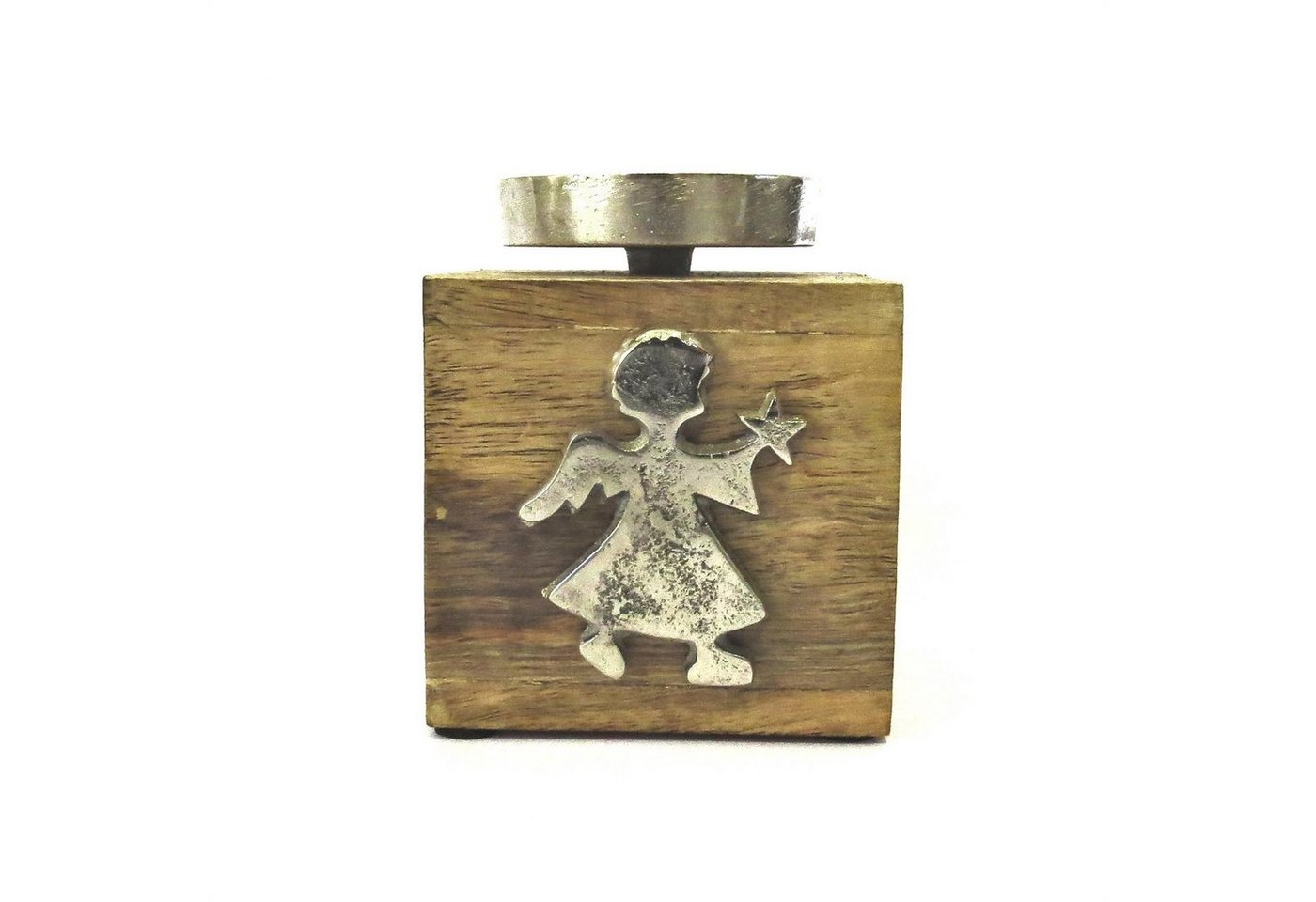 Scheulen GmbH Kerzenständer Kerzenständer Teelichthalter Engel Holz Metall Weihnachten 12 cm Scheulen GmbH Kerzenständer Kerzenständer Teelichthalter Engel Holz Metall Weihnachten 12 cm von Scheulen GmbH