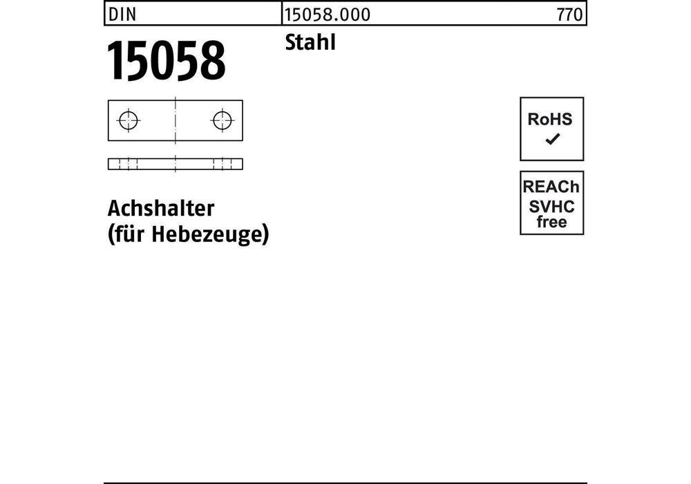 Kettenzug Achshalter DIN 15058 20 x 5 Stahl von OTTO