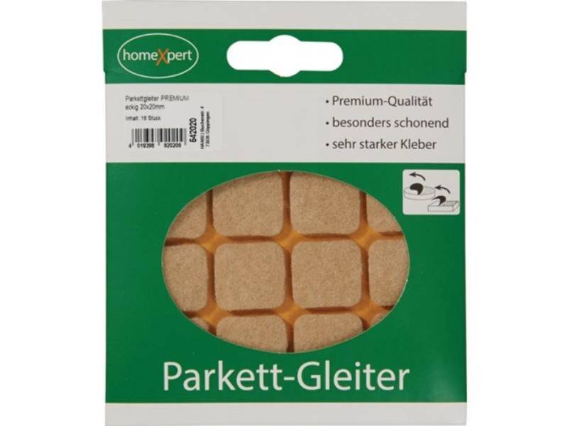 Parkett 542020 Parkettgleiter 20 x 20 mm Filz natur eckig selbstklebend von OTTO
