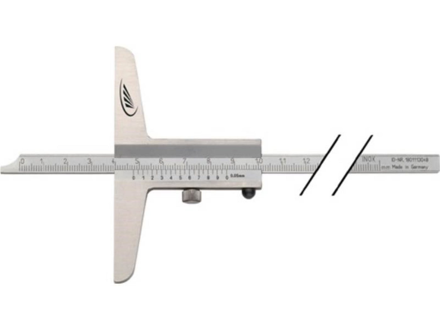 HELIOS PREISSER Schieber Tiefenmessschieber DIN 862 200mm ger.Schiene 8x3mm H.PREISSER gerade M von HELIOS PREISSER