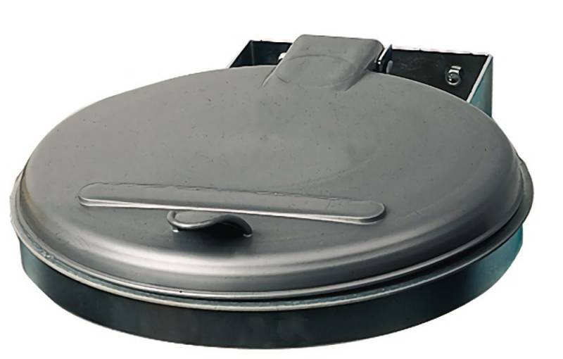 VAR Deckel VAR 1091 Abfallsammler B400xT510mm 120 l Deckel silber (KS) von VAR