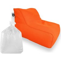 Soo Santaï Set – Daddy Cool XL-Sessel + Polystyrol, 100 x 90 x 70 cm, Innen & Außen, abziehbar & UV-beständig, Orange Soo Santaï Set – Daddy Cool XL-Sessel + Polystyrol, 100 x 90 x 70 cm, Innen & Außen, abziehbar & UV-beständig, Orange von SOO SANTAÏ