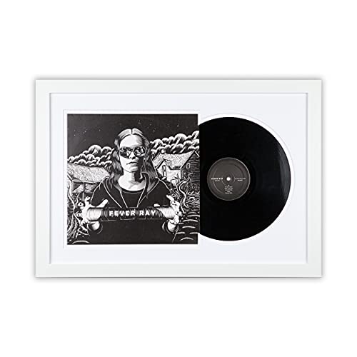 SOOBSOO Schallplatten Rahmen - Weiß-1 - LP-Cover und Vinyl Bilderrahmen mit Doppel-Passepartout für 1er-, 2er und 3er LPs SOOBSOO Schallplatten Rahmen - Weiß-1 - LP-Cover und Vinyl Bilderrahmen mit Doppel-Passepartout für 1er-, 2er und 3er LPs von SOOBSOO