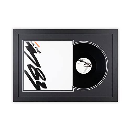 SOOBSOO Schallplatten Rahmen - Schwarz-1 - LP-Cover und Vinyl Bilderrahmen mit Doppel-Passepartout für 1er-, 2er und 3er LPs SOOBSOO Schallplatten Rahmen - Schwarz-1 - LP-Cover und Vinyl Bilderrahmen mit Doppel-Passepartout für 1er-, 2er und 3er LPs von SOOBSOO