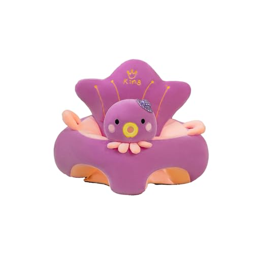 SOONHUA Baby Sofa Stuhlbezug, Baby Boden Plüschliege, leichte Oktopus-Form, für Babys, Lernsitz, Stuhlbezug für Säuglinge, Kleinkinder, Babyzimmer, Spielzimmer (ohne Füllung) von SOONHUA