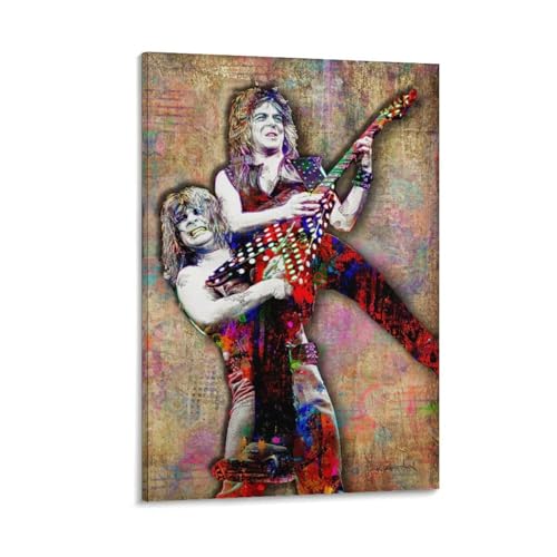 Ozzys Osbournes Leinwandbild, Motiv: Randy Rhoad, Wandkunst, dekoratives Bild, Drucke, moderne Dekoration, 60 x 90 cm Ozzys Osbournes Leinwandbild, Motiv: Randy Rhoad, Wandkunst, dekoratives Bild, Drucke, moderne Dekoration, 60 x 90 cm von SOONIER