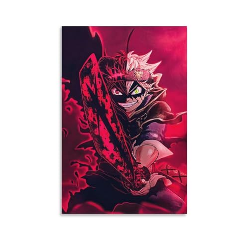 SOONIER Anime-Poster, Kunstwerke auf Leinwand, Motiv: Asta Black Clover SOONIER Anime-Poster, Kunstwerke auf Leinwand, Motiv: Asta Black Clover von SOONIER