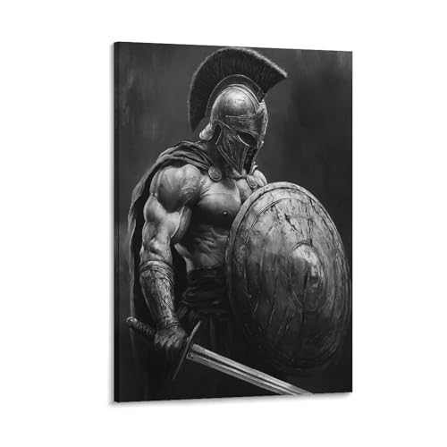SOONIER Kunstdruck mit Spartanerkrieger-Kunstwerken, Poster, Wandkunst, Gemälde, Leinwanddekoration, Heimposter, 30 x 45 cm SOONIER Kunstdruck mit Spartanerkrieger-Kunstwerken, Poster, Wandkunst, Gemälde, Leinwanddekoration, Heimposter, 30 x 45 cm von SOONIER